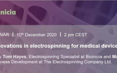 Watch on-demand our webinar Latest innovations in electrospinning for medical devices